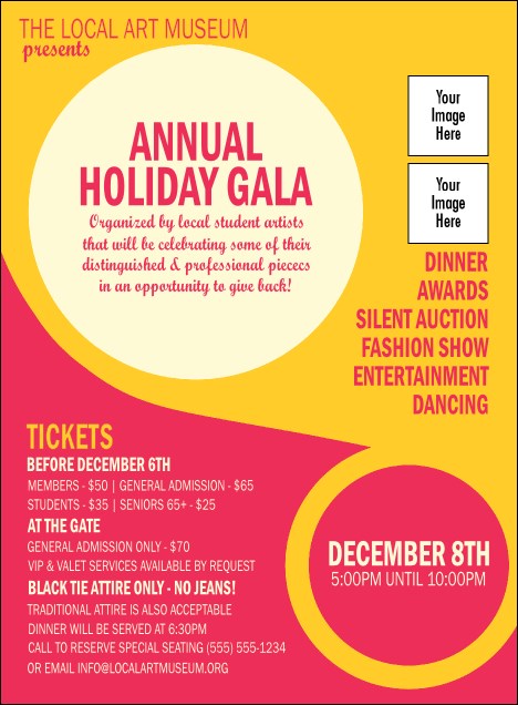 Circle Gala Invitation Product Front