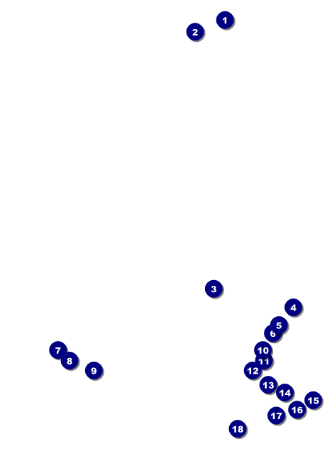 Cherry Blossom Circle Invitation Front Field Markers