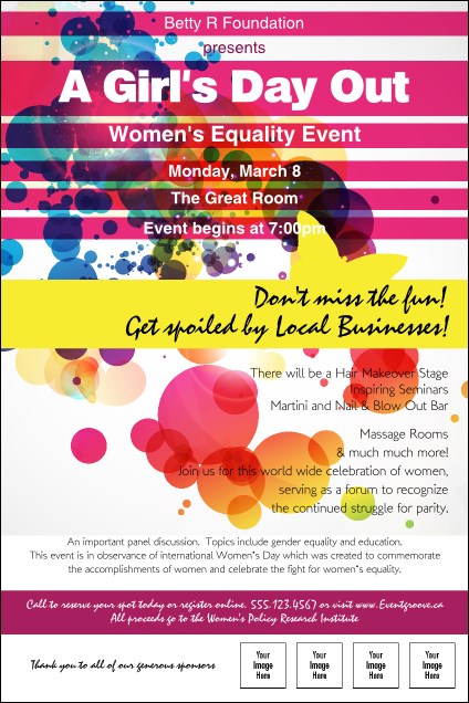 Women's Expo Abstract Invitation Product Front