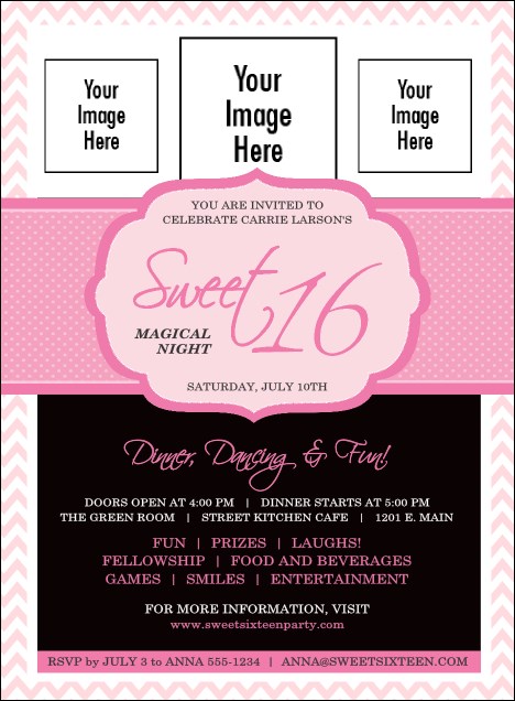 Sweet 16 Invitation