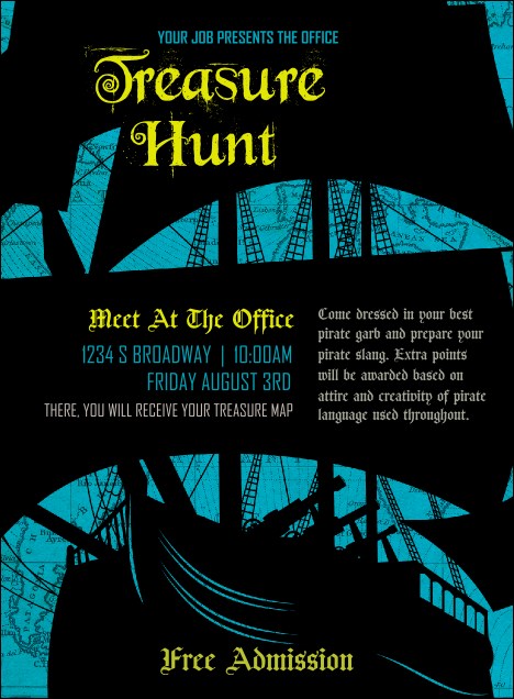 Pirate Ship Invitation Product Front