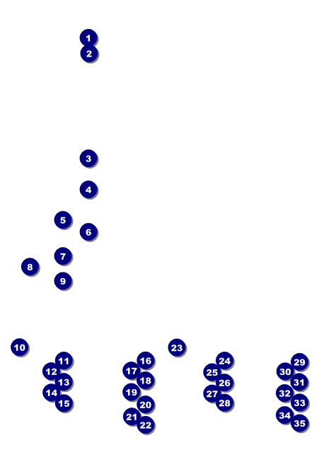 Track and Field Invitation Front Field Markers