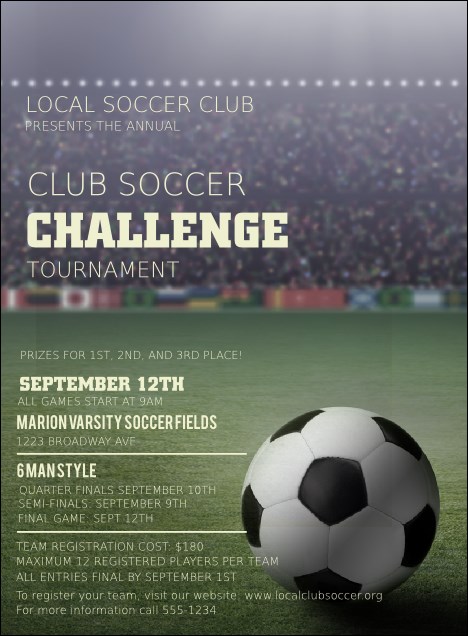 Soccer Stadium Invitation