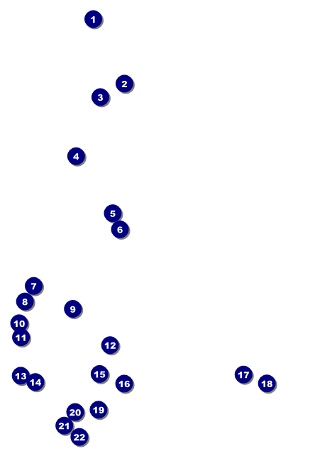 Diamonds Black Invitation Front Field Markers