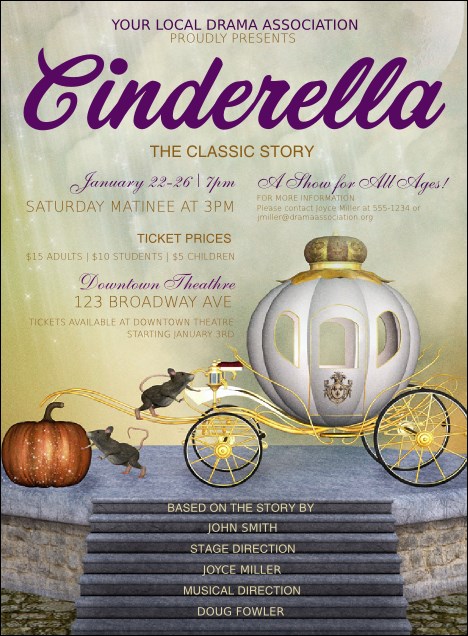 Cinderella Invitation Product Front