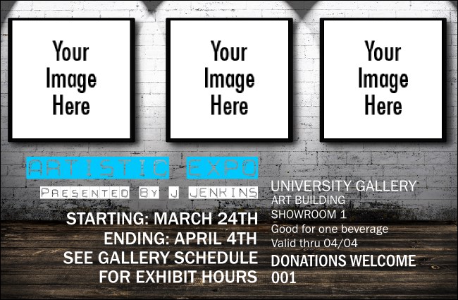 Fine Art Drink Ticket Product Front