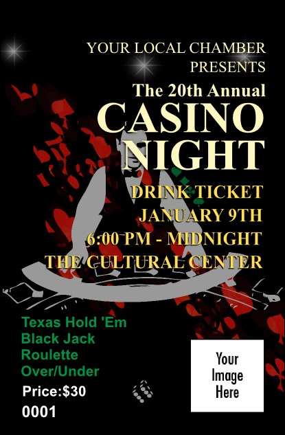 Casino Dealer Drink Ticket