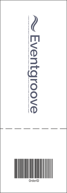 Nightclub Yellow Raffle Ticket Product Back