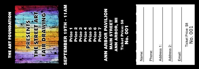 Art Fair Raffle Ticket Product Front