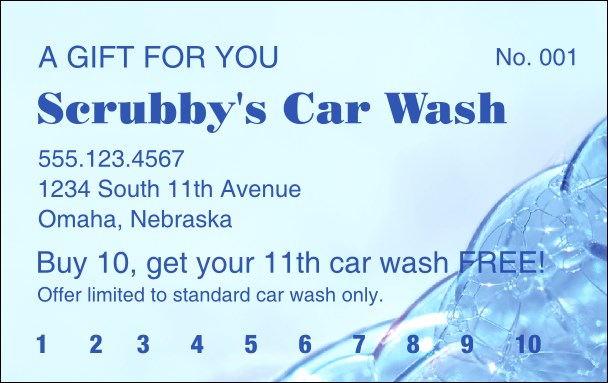 Bubble Loyalty Card