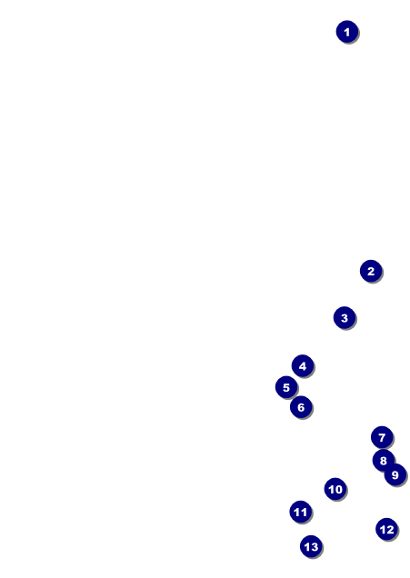 Valentine Heart Postcard Front Field Markers