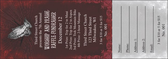 Gospel Raffle Ticket Product Front
