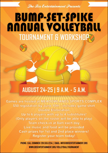 Volleyball Sun Rays Postcard Product Front