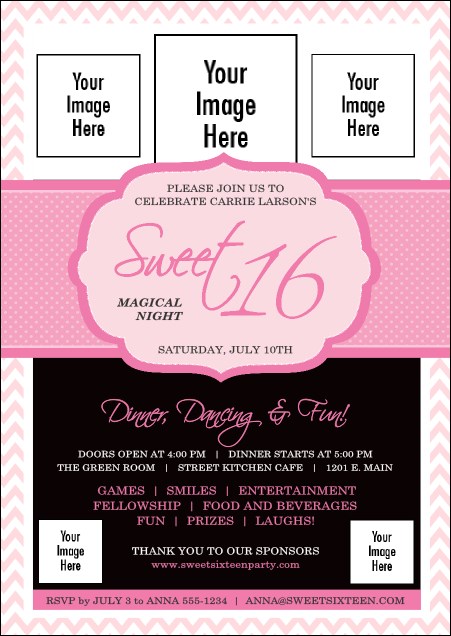 Sweet 16 Postcard Product Front