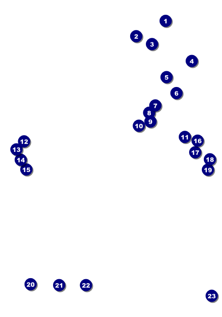 Paper Christmas Tree Postcard Front Field Markers