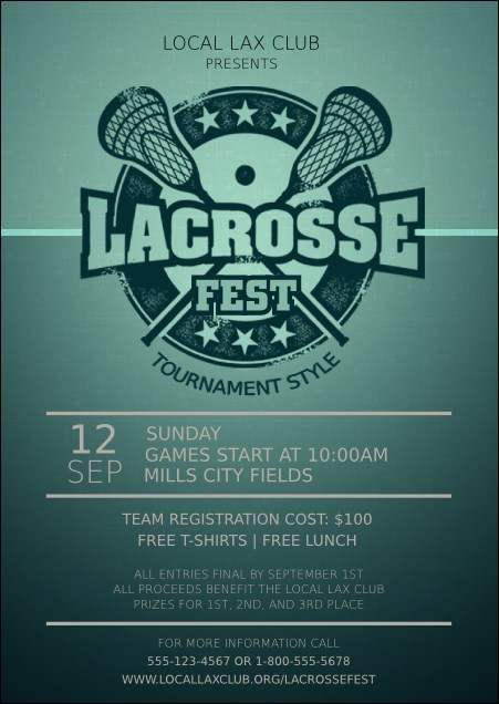 Lacrosse Postcard Product Front