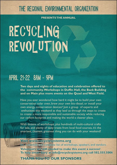 Recycling Symbol Postcard Product Front