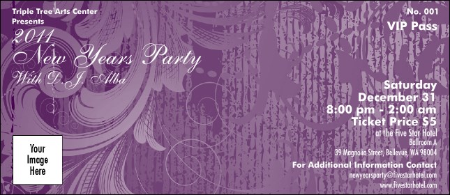Year Classic Purple VIP Pass Product Front
