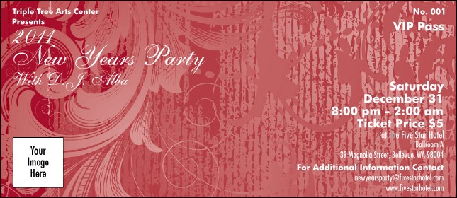 Year Classic Red VIP Pass Product Front
