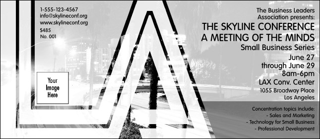 Los Angeles VIP Pass (Black and White) Product Front