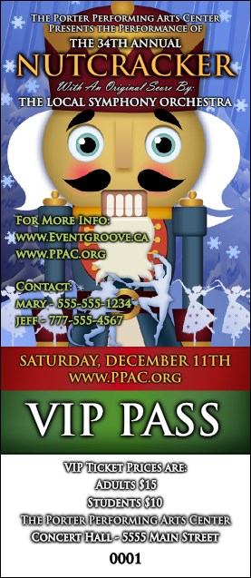 Nutcracker Ballet VIP Pass Product Front