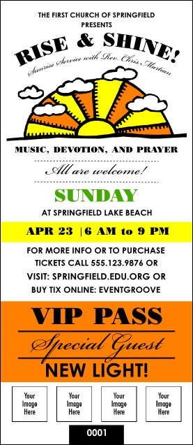 Sunrise Retro VIP Pass Product Front