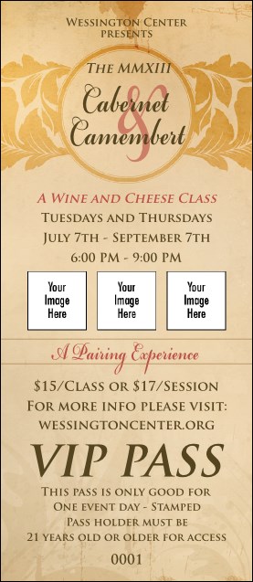 Year Parchment Paper VIP Pass Product Front