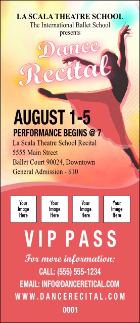 Dance Silhouette VIP Pass Product Front