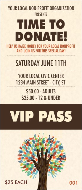 Fundraiser Tree VIP Pass Product Front