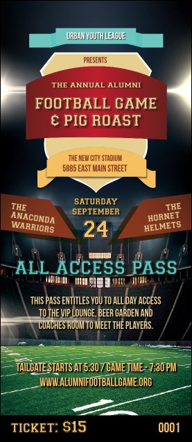 Football Lights VIP Pass Product Front
