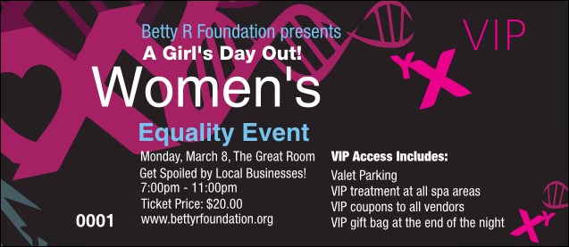 Equality VIP Pass Product Front