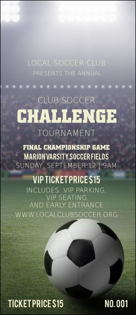 Soccer Stadium VIP Pass Product Front