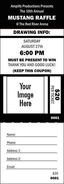 Your Image Raffle Ticket 001