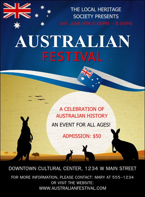 Australia Invitation Product Front
