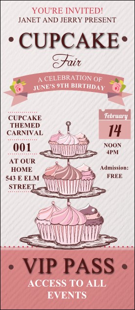 Cupcake VIP Pass Product Front