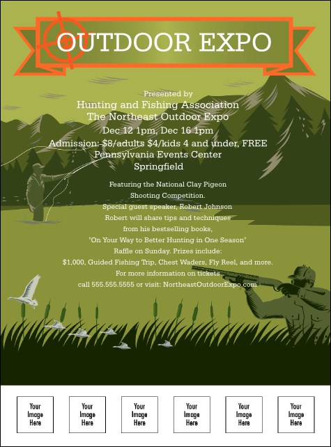 Fishing and Hunting Expo Flyer Product Front