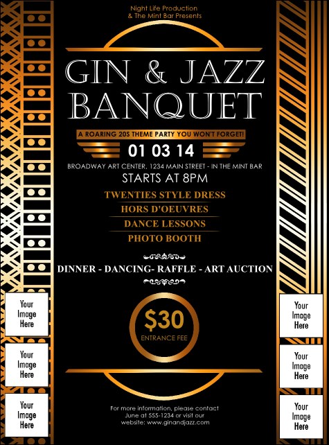 Twenties Logo Flyer Product Front