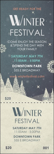 Winter Event Ticket Product Front