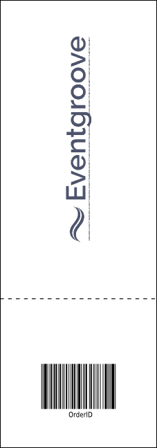 Stylish Rose Raffle Ticket Product Back