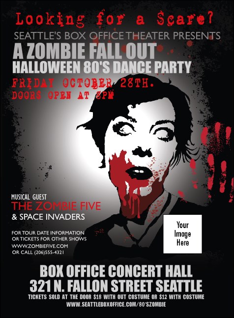 Zombie Woman Invitation Product Front