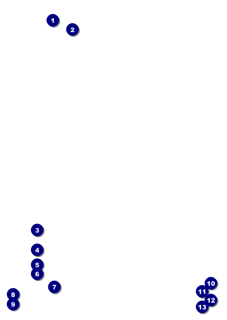 Zodiac Postcard Front Field Markers