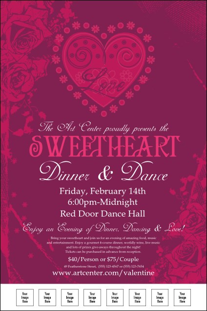 Valentine Heart Logo Poster Product Front