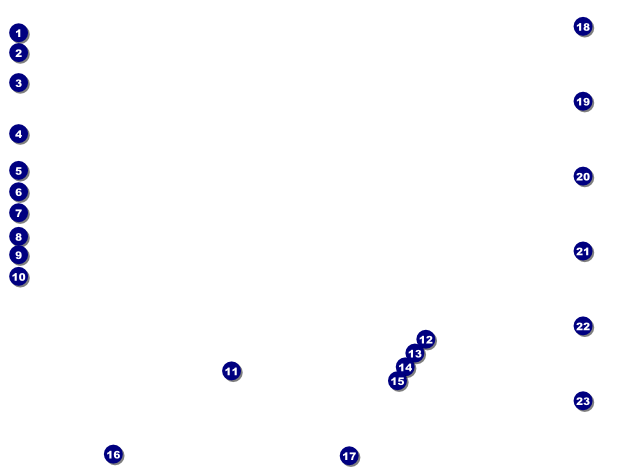 2012 Retro Rainbow Flyer Logo Front Field Markers