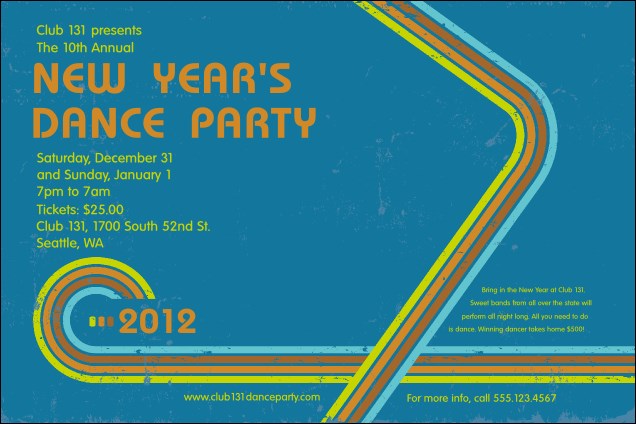 2012 Retro Rainbow Poster