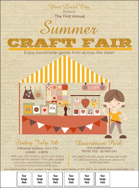 Craft Fair Logo Flyer Product Front