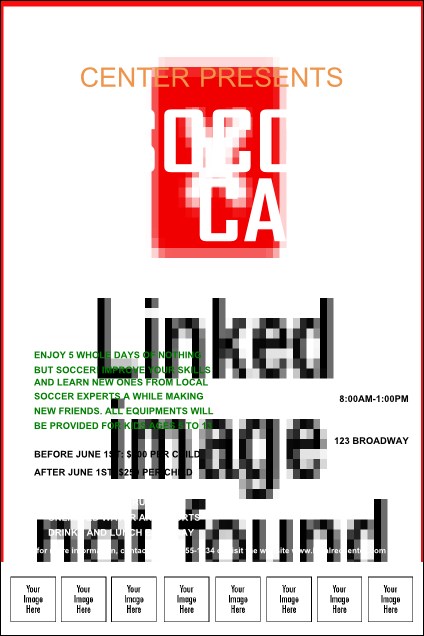 Soccer Camp Logo Poster Product Front