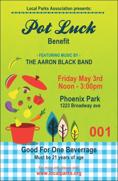 Potluck Drink Ticket Product Front