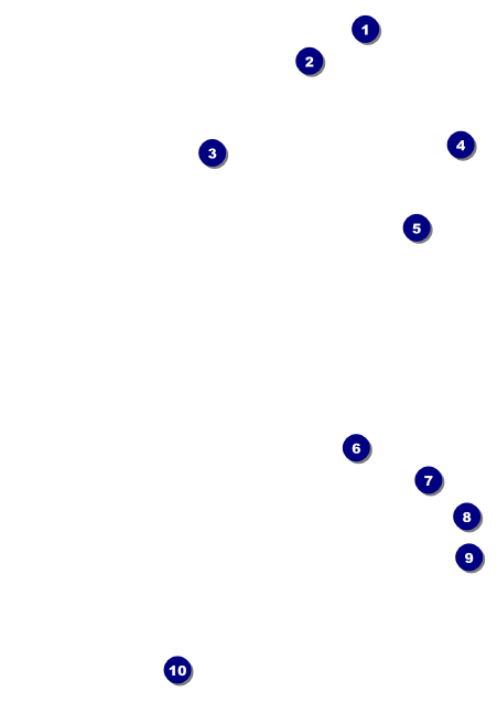 Soccer Ribbon Postcard Front Field Markers