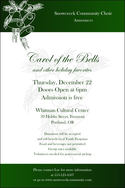 Christmas Bells Poster Product Front