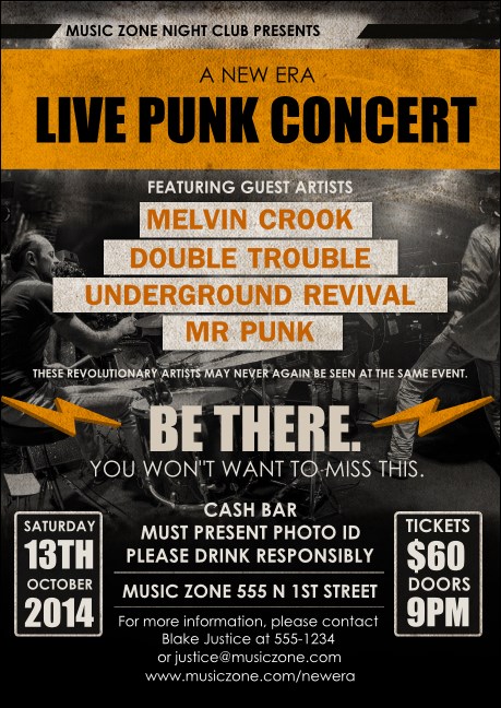 Punk Rock Postcard Product Front